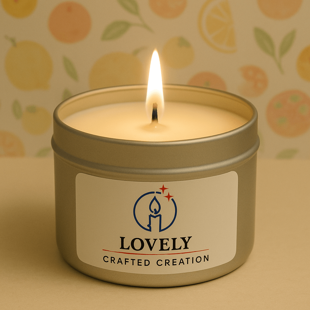 Custom Scented Tins Candles (4oz, 6oz, 8oz) - Lovely Crafted Creations