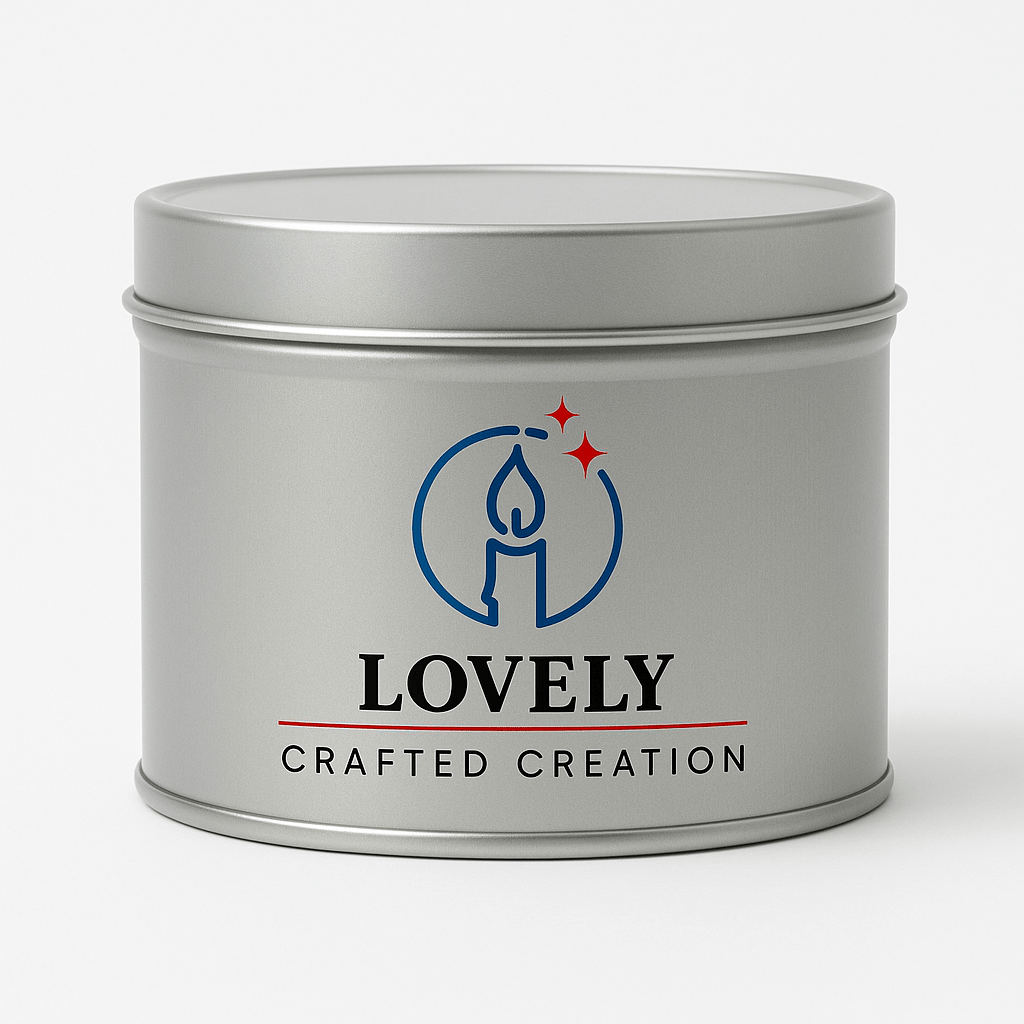 Custom Scented Tins Candles (4oz, 6oz, 8oz) - Lovely Crafted Creations