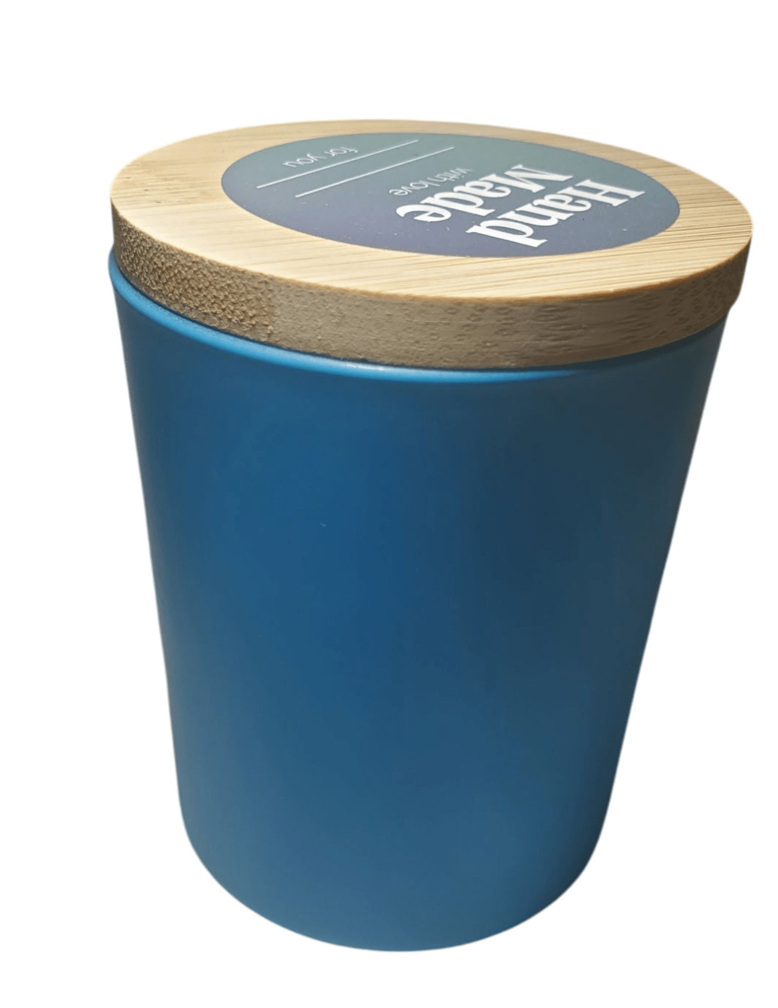 Blue Jar Candle - Lovely Crafted Creations