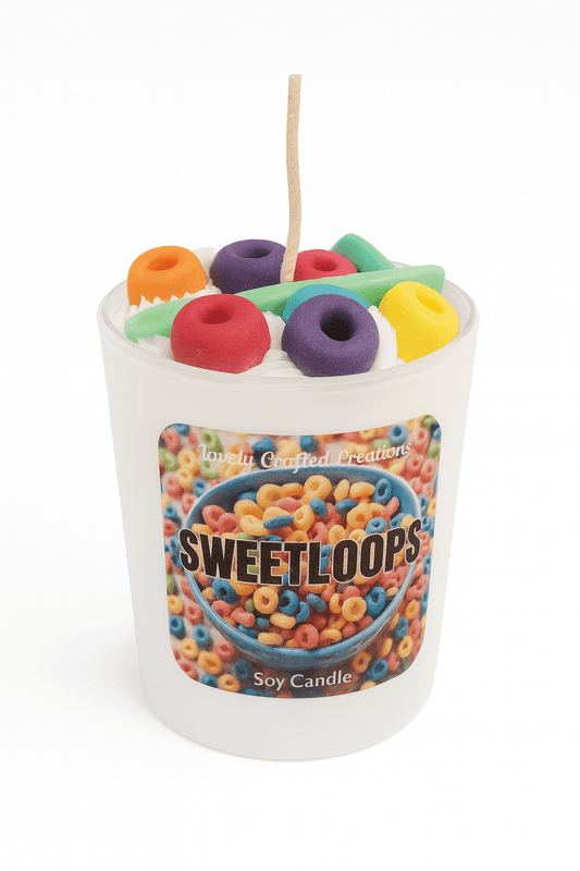 Sweet Loops Candle - Lovely Crafted Creations